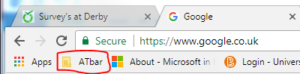 Google chrome AT BAR screenshot