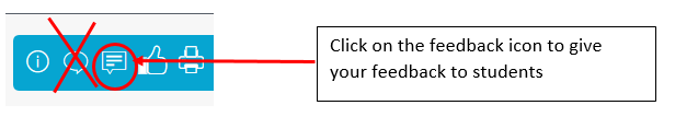 select the ‘feedback icon’ 