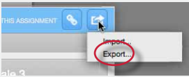 Export rubric icon