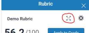 expand rubric icon