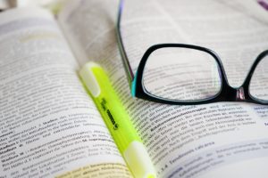 Pen Book Read Learn Text Highlighter Glasses