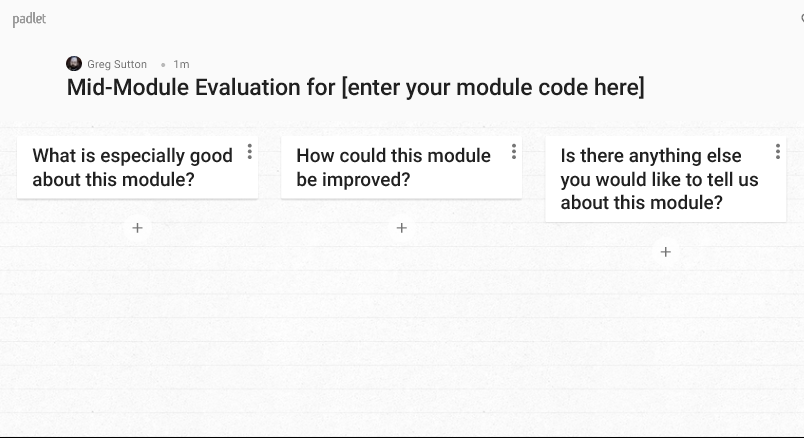 Mid-Module Evaluation Paddle