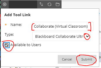 adding the collaborate page